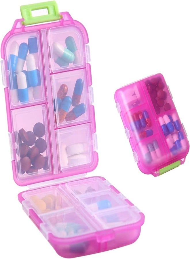 SORATH Double Layer Pill Organizer 10 Compartments Portable Mini Travel Pills Box Medicine Carry Box Seal Storage Container Holder for Outdoor Camping Home Travel (Pack of 1) - Image 4